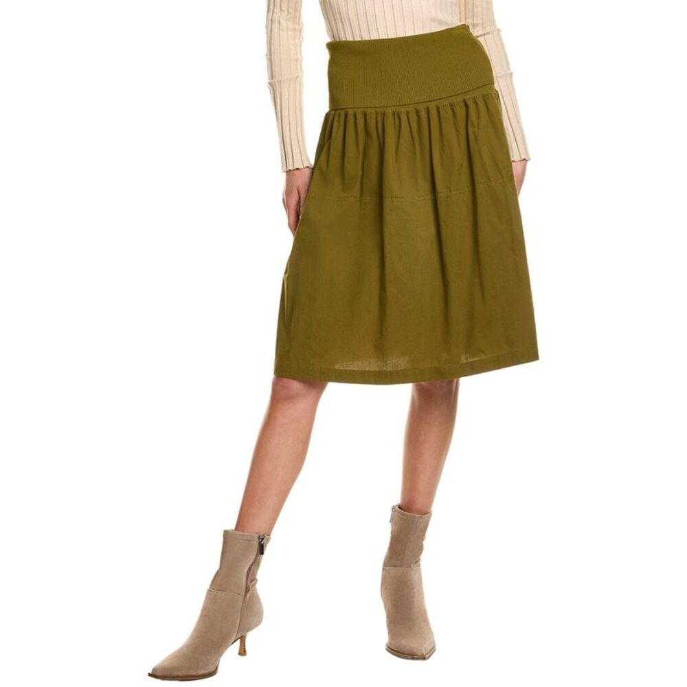 Proenza Schouler White Label Womens  Armina Mini Skirt, Green